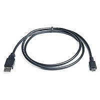 Дата кабель USB 2.0 AM to Micro 5P 1.0m Pro black REAL-EL (EL123500023)