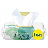 Детские влажные салфетки Pampers Pure Coconut 42 шт (8001841708676)