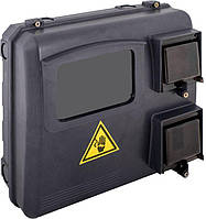 Щиток під лічильник 3 фазний 6 модулів KDE-3 3 вікна IP54 ДИМБОР