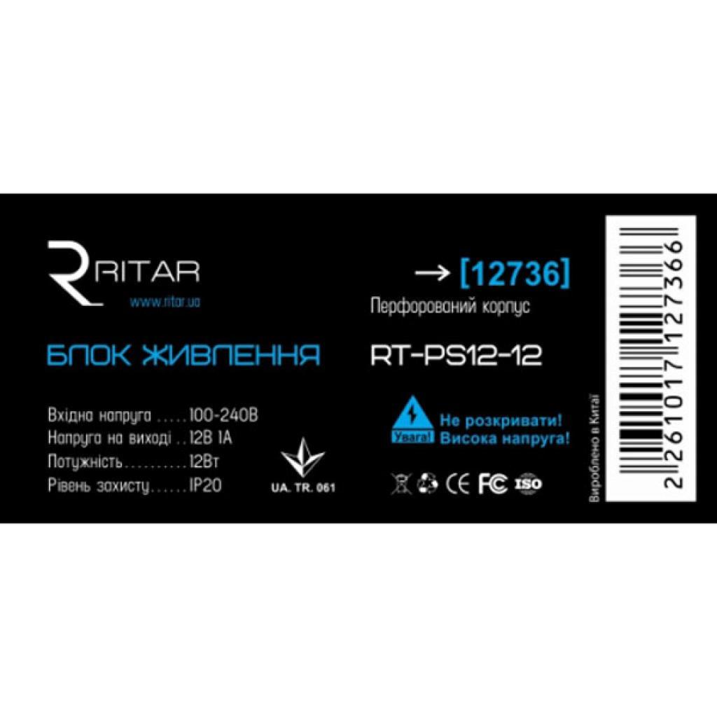 Блок питания для систем видеонаблюдения Ritar RTPS 12-12 - фото 2 - id-p1632467348
