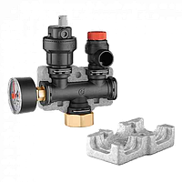 Группа безопасности котла композит/латунь 1" Caleffi 50 кВт 90C (305663)