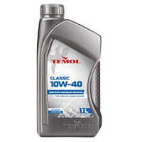 Моторное масло 10W-40 полусинтетическое для авто 1 л TEMOL Classic API SG/CD ACEA A2/B2
