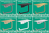 Тримач туалетного паперу з полицею hansgrohe AddStoris Polished Gold Optic 41772990, фото 3