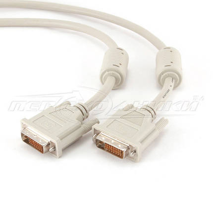 Кабель DVI - DVI dual link (24+1), 2 фериту, 10 м, фото 2