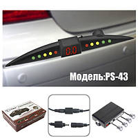Парктронік TIGER PS-43/LED/4 датчика D=18 mm/конектор/silver/silver
