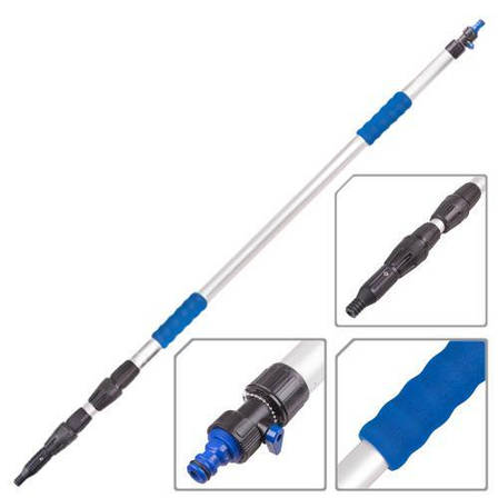 Ручка телескопічна до щітки для миття автомобіля, SC2565, довжина 128-250 см, діаметр 22-25-30 мм (SC2565), фото 2