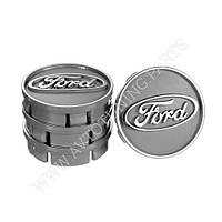 Заглушка колісного диска Ford 60x55 чорний ABS пластик (4 шт.) 50040