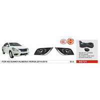 Фари дод.модель Nissan Versa 2014-18/NS-731/H11-12V55W/ел. дріт