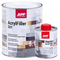 APP Ґрунт акриловий 2K HS Acrylfiller 5:1 з відв., сірий 1l+0.2l (020408 + 020506)