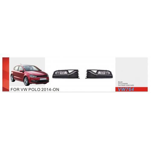 Фари дод.модель VW Polo 5 2014-17/VW-764/H8-12V35W/ел. дріт (VW-764)