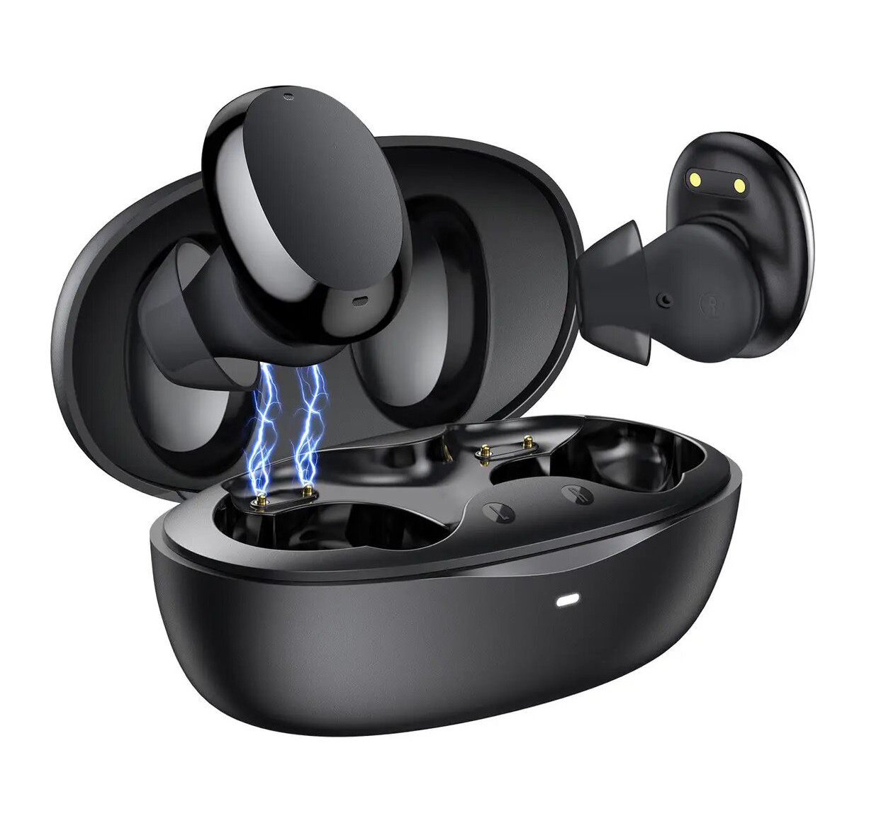 Навушники вакуумні безпровідні з мікрофоном Baseus W11 TWS Bluetooth в кейсі Чорний (NGTW060001)