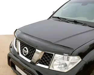 Дефлектор капоту (EuroCap) для Nissan Navara 2006-2015 рр від VLF комп.