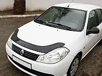 Дефлектор капота (мухобойка) (EuroCap) для авто. Renault Symbol 2008-2013 гг