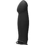 Страпон унісекс Doc Johnson Body Extensions – Be Risque, вібрація, пульт керування, порожня насадка, США, фото 2