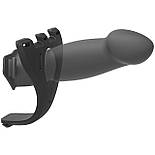 Страпон унісекс Doc Johnson Body Extensions – Be Risque, вібрація, пульт керування, порожня насадка, США, фото 3