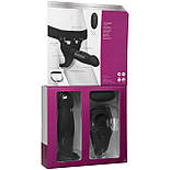 Страпон унісекс Doc Johnson Body Extensions – Be Risque, вібрація, пульт керування, порожня насадка, США, фото 8