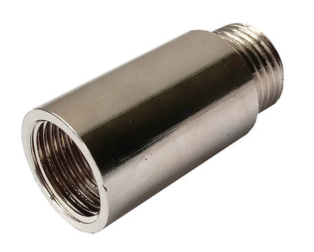 Подовжувач латунний хром 1/2" 40mm Найкраща Ціна 25/400, фото 1