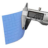 Термопрокладка СР 2,0 мм 10х10мм висічка синя висічка термоінтерфейс для ноутбука, фото 3