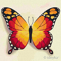 Картина за номерами Ідейка "Помаранчевий метелик" 25х25 KHO4210