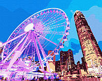 Картина за номерами "Нічний Гонконг" Ідейка KHO3612 40х50 см