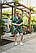 Сорочка і шорти сині Гаваї | Комплект чоловічої річний ЛЮКС якості, фото 6