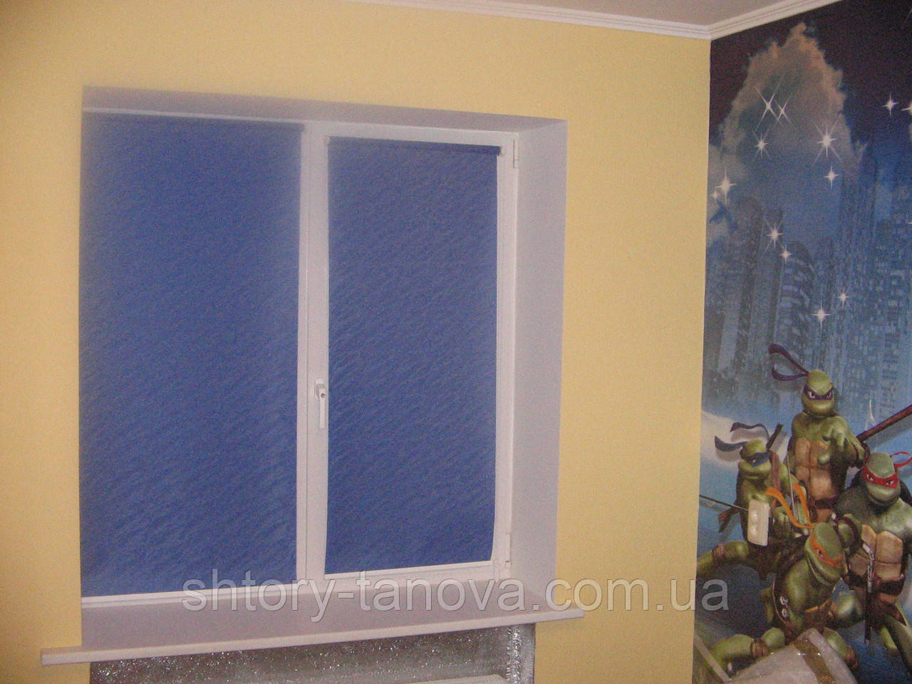 Шторы из ткани с текстурным рисунком Вода (Woda) 2090 Синие | рулонные шторы кассетные - фото 9 - id-p1631864945