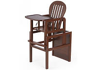 Мультифункциональный стул для кормления PAMPUH,трансформируется в отдельный игровой стол и стул, Шоколад