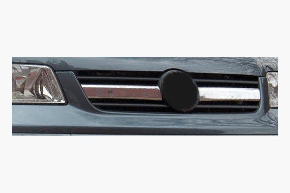 Накладки на радіаторні грати (2 шт, нерж) Volkswagen T5 2003-2010