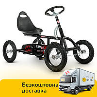 Детский карт (надувные колеса) Bambi kart M 1697M-2 Черный | Педальная машинка веломобиль
