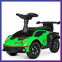 Детская каталка-толокар Lamborghini 660-5 световые и звуковые эффекты зеленый