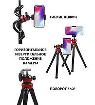 Штатив для телефона/ Штатив для фотоапарата/Монопод для телефона/ Штатив трипод для телефона настільний, фото 6