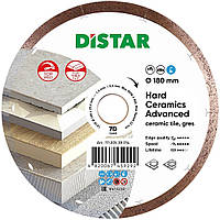 Круг алмазный 180x1.4x25.4мм 1A1R Hard ceramics Advanced DISTAR