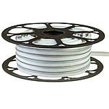 Світлодіодний гнучкий неон 12V, LED NEON 8W - 15x8мм, колір світіння -  блакитний (blue ice), фото 3