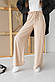 Брюки для дівчинки Палацзо на літо бежеві, фото 5