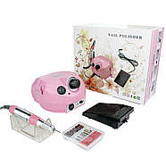 Фрезер для манікюру пилка Nail Master ZS-601 65 W 45000об для нігтів шліфування лаку насадки фрейзер ЗС 601, фото 9