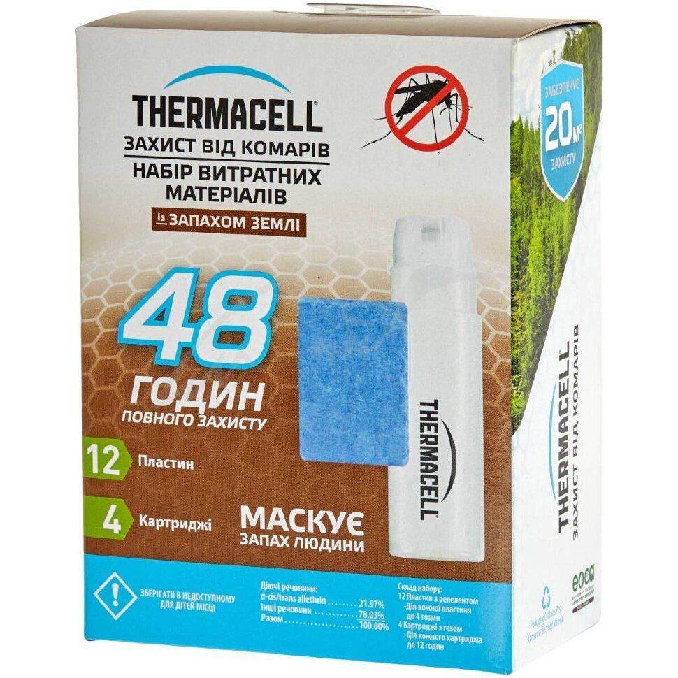 Набір запасних картриджів для антимоскітних пристроїв Thermacell E-4 Repellent Refills – Земляний аромат 48 годин, тривалість 48, фото 1