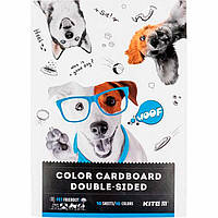 Картон цветной детский А4 KITE мод 255 Dogs двухсторонний K22-255-1