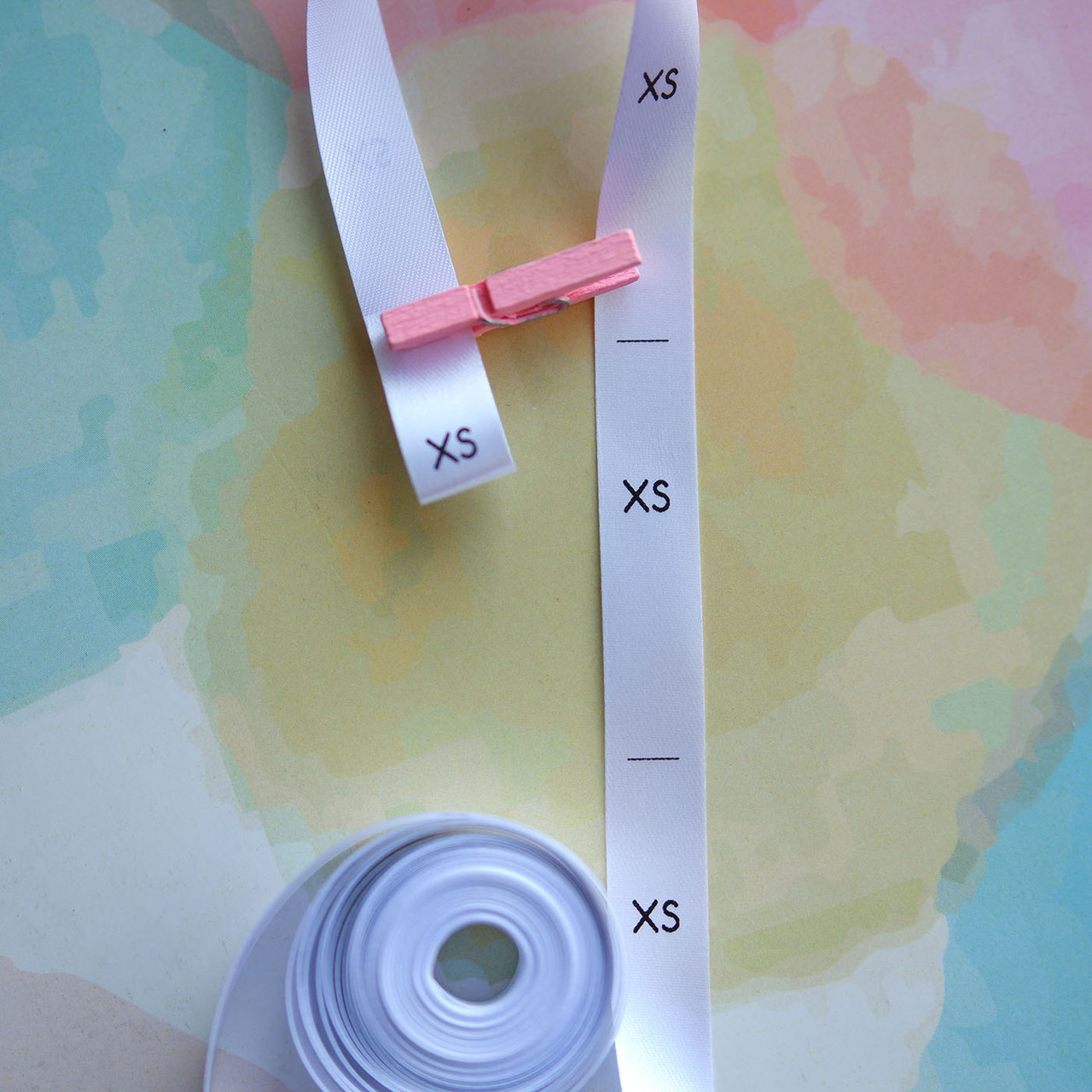 Розмірники сатинові в рулоні, 10х40мм, XS