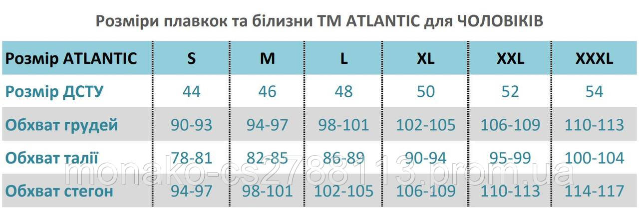 Плавки боксеры (шортики) мужские Atlantic beach 79335 018-67 для плавания, бассейна и пляжа, синие S - фото 8 - id-p1632713435