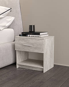 Тумбочка приліжкова Бетон, тумба в спальню II T-01