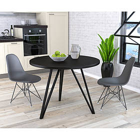 Круглий стіл обідній Ліма Loft-Design D100 см венге-луїзіана