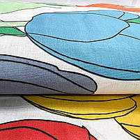 Б'зь Gold "Розноколірні тюльпани на білому" 220 см, фото 2