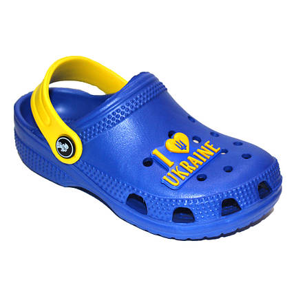 Сабо дитячі Jose Amorales жовто-блакитні, фото 2