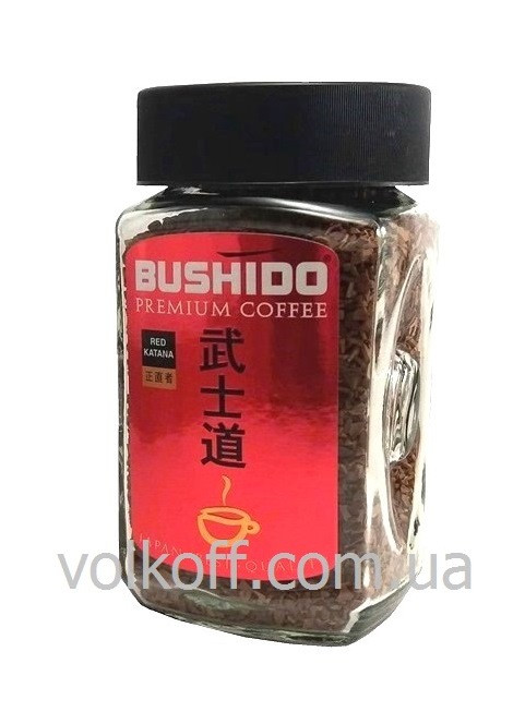 Кофе растворимый Bushido Red Katana Бушидо Рэд Катана 100 гр - фото 1 - id-p1632667488