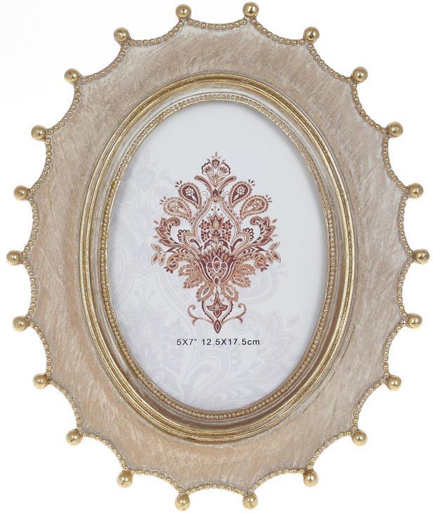 Фоторамка Tudor « Raicio Gold» для фото 12x17sм, полістоун, дерево з золотом