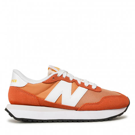 Жіночі фірмові кросівки стильні New Balance 237 оранжеві, фото 1