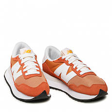 Жіночі фірмові кросівки стильні New Balance 237 оранжеві, фото 4