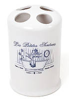 LE BAIN Silver he8.7x13. 4sm для зубних щіток, порцеляна