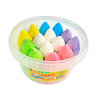 Крейда кольорова для малювання на асфальті та дошці СУПЕРМАКСІ, 14 шт., 100х40 мм