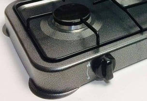 Плита газова настільна Domotec MS-6603 на 3 конфорки, чорна, фото 4